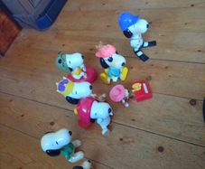 Snoopy toys from McDonalds