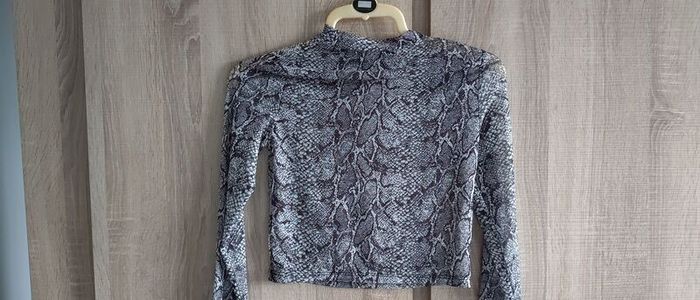 snake print high neck top never worn