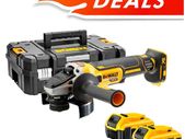 Dewalt DCG405N 18V XR Brushless 125mm Angle Grinder with 2 X 5Ah