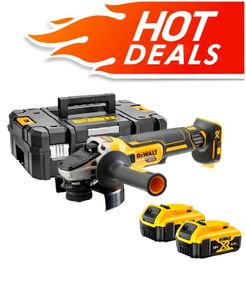 Dewalt DCG405N 18V XR Brushless 125mm Angle Grinder with 2 X 5Ah