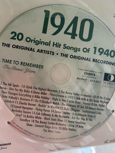 Birthday CD 1940