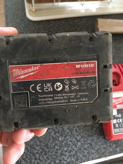 Milwaukee battery and charger