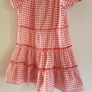 vintage childs gingham dresses age 5 and 7 years Image 2
