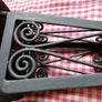 Vintage '60 wrought iron ceiling lamp removableTop Image 7