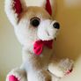 White plush toy dog - teddy Image 2