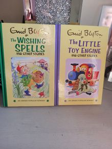 2 vintage enid blyton hardback books