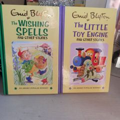 2 vintage enid blyton hardback books