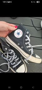 Black converse runners