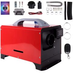 New 12V 5kw Diesel Car Heater Car Parking Air Heater Fast Warm Fast Heating Vehicle Preheating System with LCD Thermostat Remote Control Automatic Shutdown Safety Protection