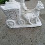 Vintage Rare Porcelain Horse Carriage Image 3