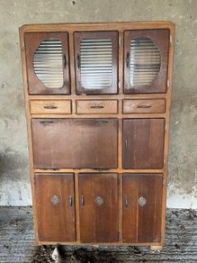 Vintage wooden kitchen cabinet