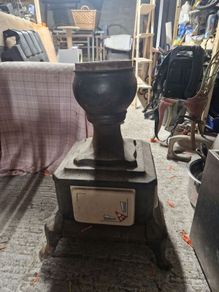 French Cast Iron Enamel Stove