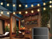 Solar String Lights,59ft 100 LEDs Solar Garden Lights with 8 Modes, IP65 Waterproof Crystal Ball Indoor Outdoor Fairy Lights for Garden,Patio, Yard, Tree, Wedding, Party,Festival