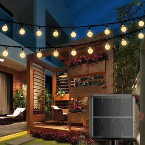 Solar String Lights,59ft 100 LEDs Solar Garden Lights with 8 Modes, IP65 Waterproof Crystal Ball Indoor Outdoor Fairy Lights for Garden,Patio, Yard, Tree, Wedding, Party,Festival