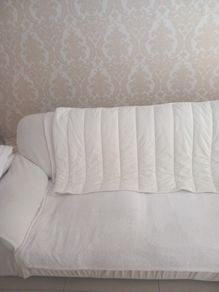 Cream headboard cover