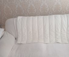 Cream headboard cover