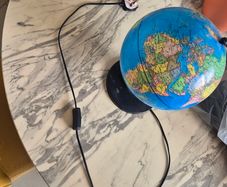 earth globe with working light