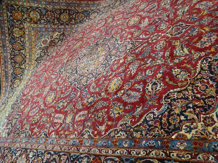 P.ersian Old Kashan Rug.4.1x2.93m (AK)