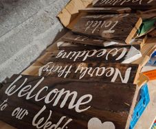 Wedding signage