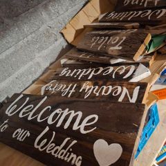 Wedding signage