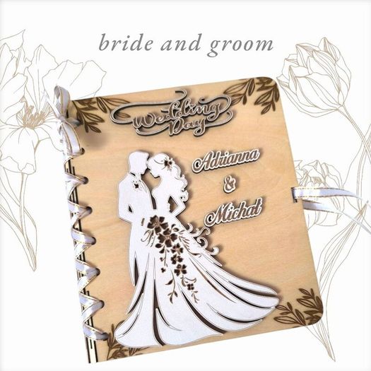 Wedding Gift Card, Personalised Wedding Card, Wooden Wedding Card With Space For Money