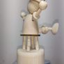 Wooden toy. Movable Puppet Figure. Clown Image 5