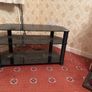 Black glass tv stand Image 2