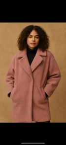H&M Borg Fur Coat - Size L