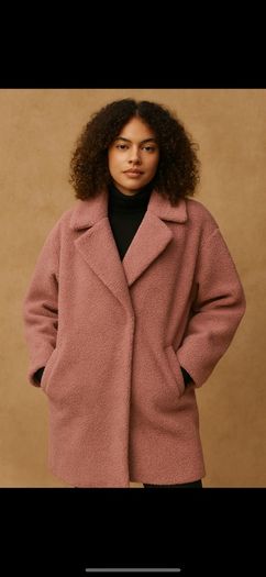 H&M Borg Fur Coat - Size L