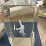 3D Inscribed Clarinet Glass Display Image 3