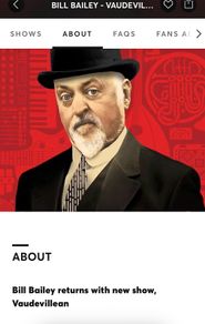 Bill Bailey tickets x 2 - 13th Dec - 3Arena