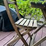 IKEA ASKHOLMEN Outdoor Table and 2 Folding Chairs Set  Good condition Image 7