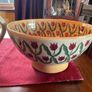 Nicholas MosseRed tulip set of two vintage items . A  7 and a half inch cylinder jug and a 9 inch diameter bowl. Can sell separately also Image 6