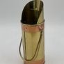 Vintage 8 inch Copper & Brass Fireplace Matchstick Holder With Handle & Striker Image 2