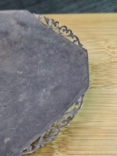 Antique Silver scrollwork footed dish. Hallmarked Birmingham