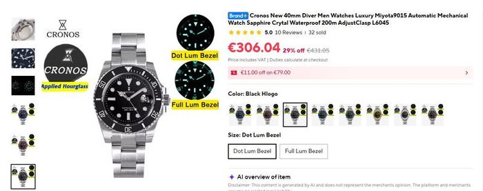 40mm Cronos Submariner
