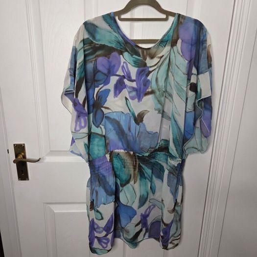 women's chiffon blouse,tunic. size 12