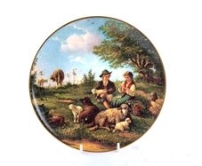 Vintage Weimar porcelain wall plate