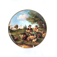 Vintage Weimar porcelain wall plate