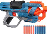 main image for ad Elite 2.0 Commander RD-6 Blaster, 12 Official Nerf Darts, 6-Dart Rotating Drum, Tactical Rails, Barrel and Stock Attachment Points 6.7 x 36.2 x 24.1 cm