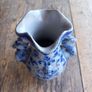 Antique 1880s Westerwald salt glazed German pottery, vase, no damage, post 15e Image 5