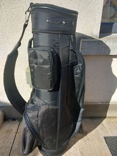 A selection of golf bags