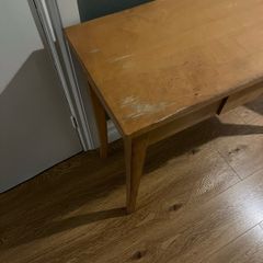 small brown table
