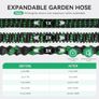 Expandable Garden Hose Pipe, Upgraded 3-Layer Latex No-Kink Flexible Water Hose, 3/4"&1/2" Metal Connectors, 10 Function Spray Nozzle 50FT Image 2