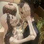 As New - Fabulous Large 4Ft Halloween Skeleton Couple Statue - Can Deliver Image 2