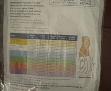 Preventex Anti-Embolism  below knee white stockings size Medium Regular Free post