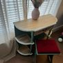 Upcycled Vintage Vanity Table or Console Table and Stool Set Image 4