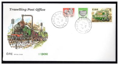 1994 Ireland Travelling Post Office from Dublin to Cork An Post Cover marking end of the TPO tying 5p & 10p definitive stamp and  32p commemorative stamp