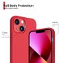 Liquid Silicone Shockproof Case For iPhone 13 Mini Luxury Soft Phone Cover Red New - FHT5IP13MLK Image 5
