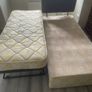 Single bed frame with guest mattress and headboard Image 7